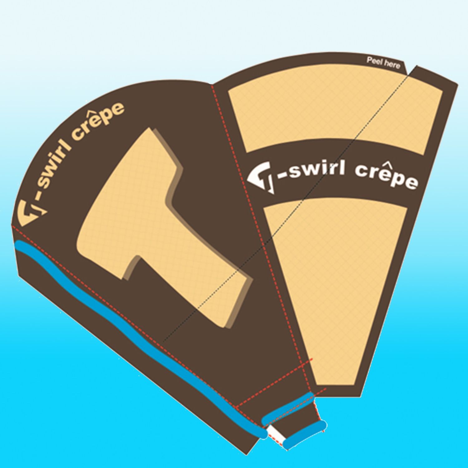 T-Swirl Crepe Paper Holder 4X1X5 3000/C