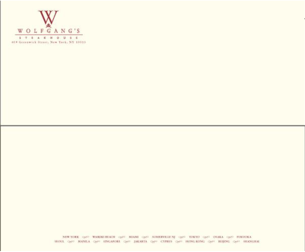 Wolfgang&quot;s Envelop#10, 2500/C