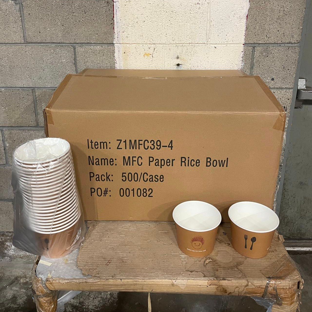 Mad For Chicken / Paper Rice Bowl 500/CASE