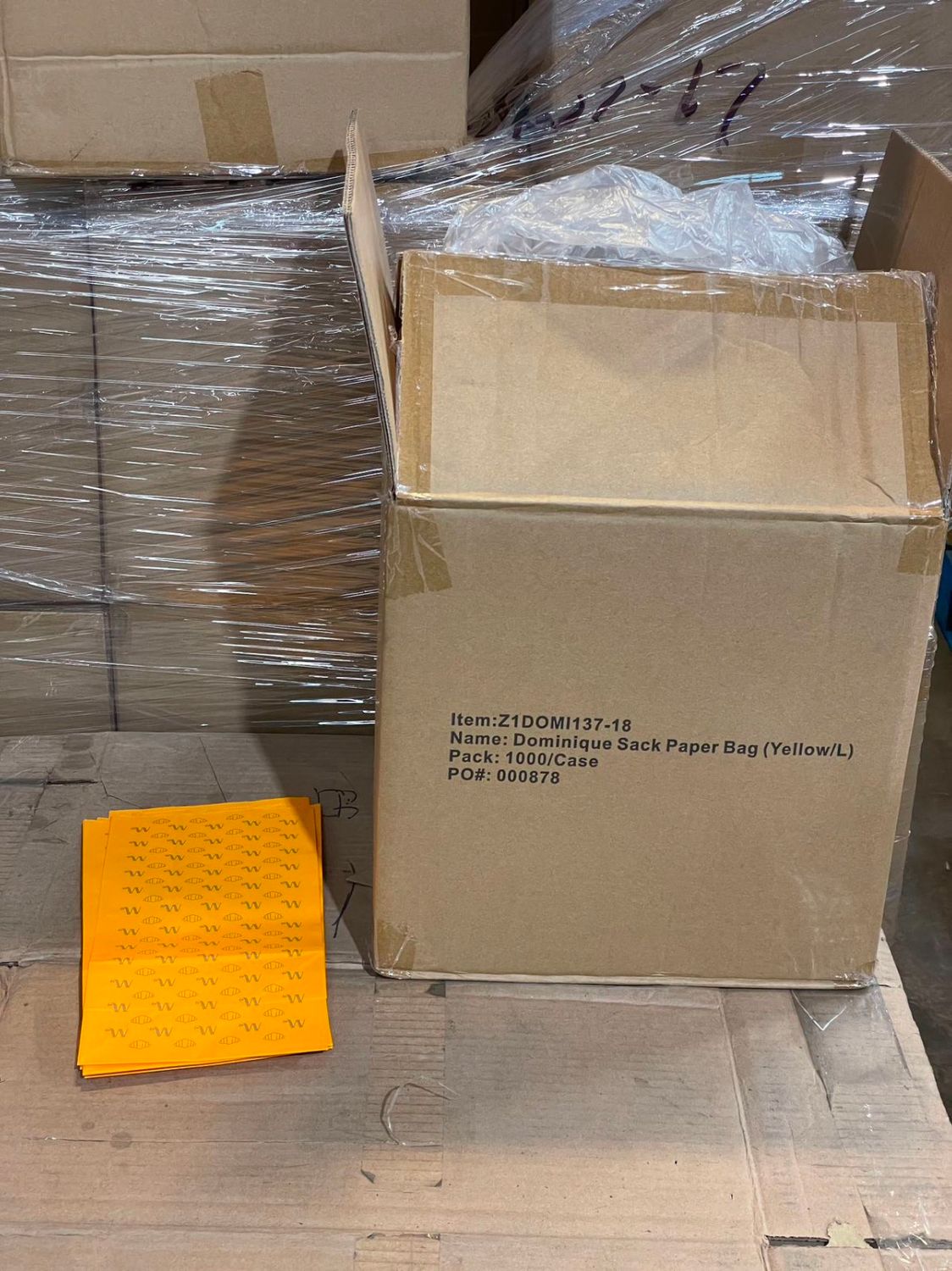 Sack Wax Bag (Yellow) 1000/C