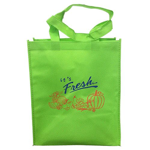Fresh Market Non-Woven Bag Green (S) - 100/C 12X8X13.5