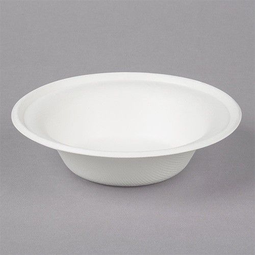 Sugarcane Fiber Bowl 32Oz Round Natural White- ( out)