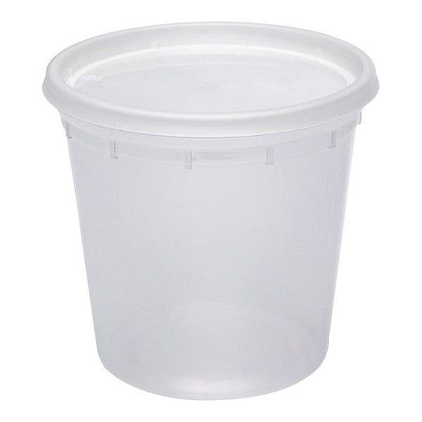 Plastic Soup Containers 24 oz 240 Sets/C Base Only