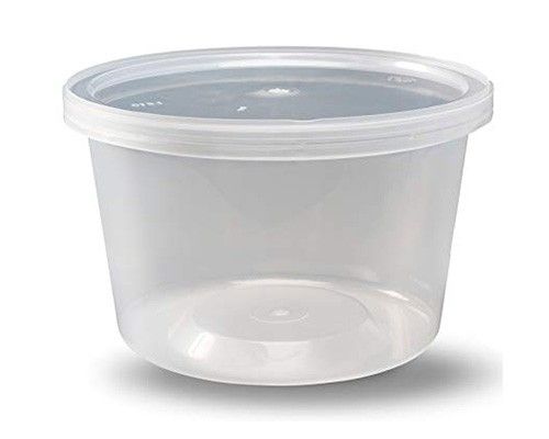 Plastic Soup Containers 16oz Clear 240 sets/C Base Only