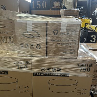 Paper Bowl Circular 24 oz With Lid 600 Set/Case