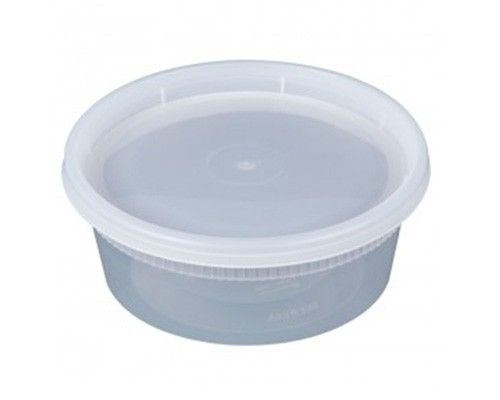 Plastic Soup Containers With Lid 8 Oz 240 Sets/C