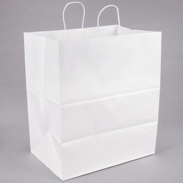 Jumbo White Paper Shopping Bag 18 X 7 X 18