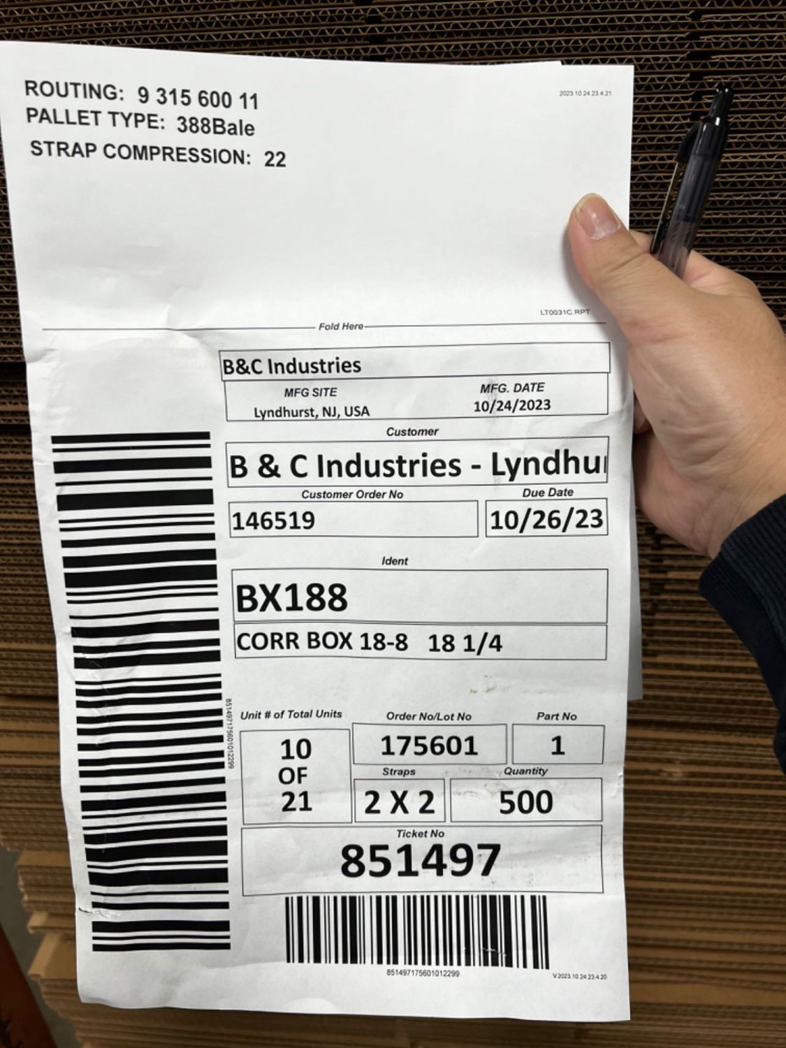 Corrugated Box 18-8 18 1/4