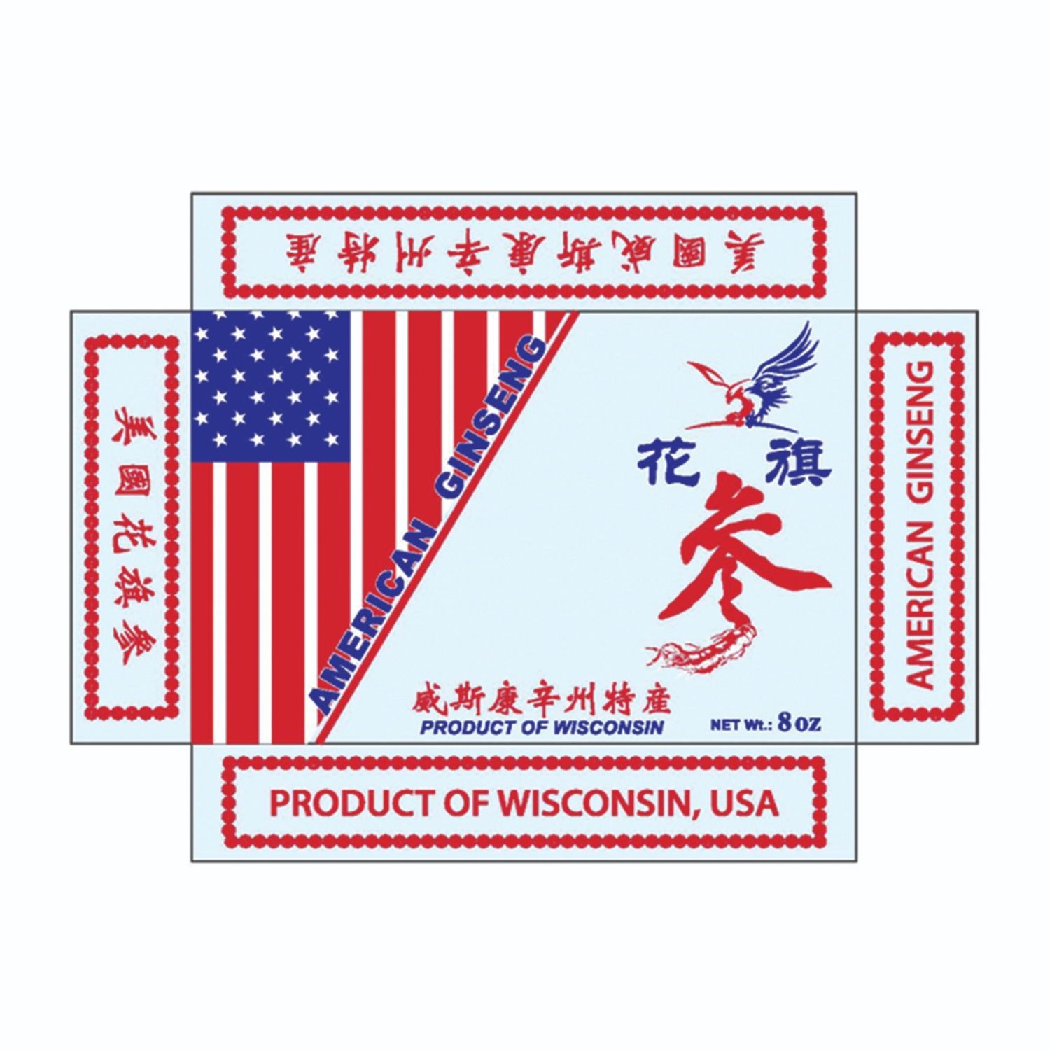 American Ginseng Case - 8 Oz 240/C