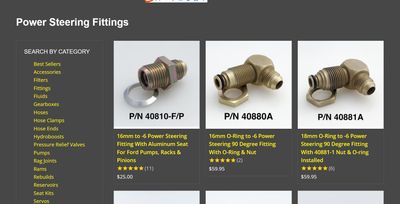 POWER STEERING PLUMBING FITTING - TORQUE