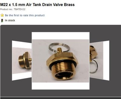 AIR RESERVOIR DRAIN VALVE -R&amp;I