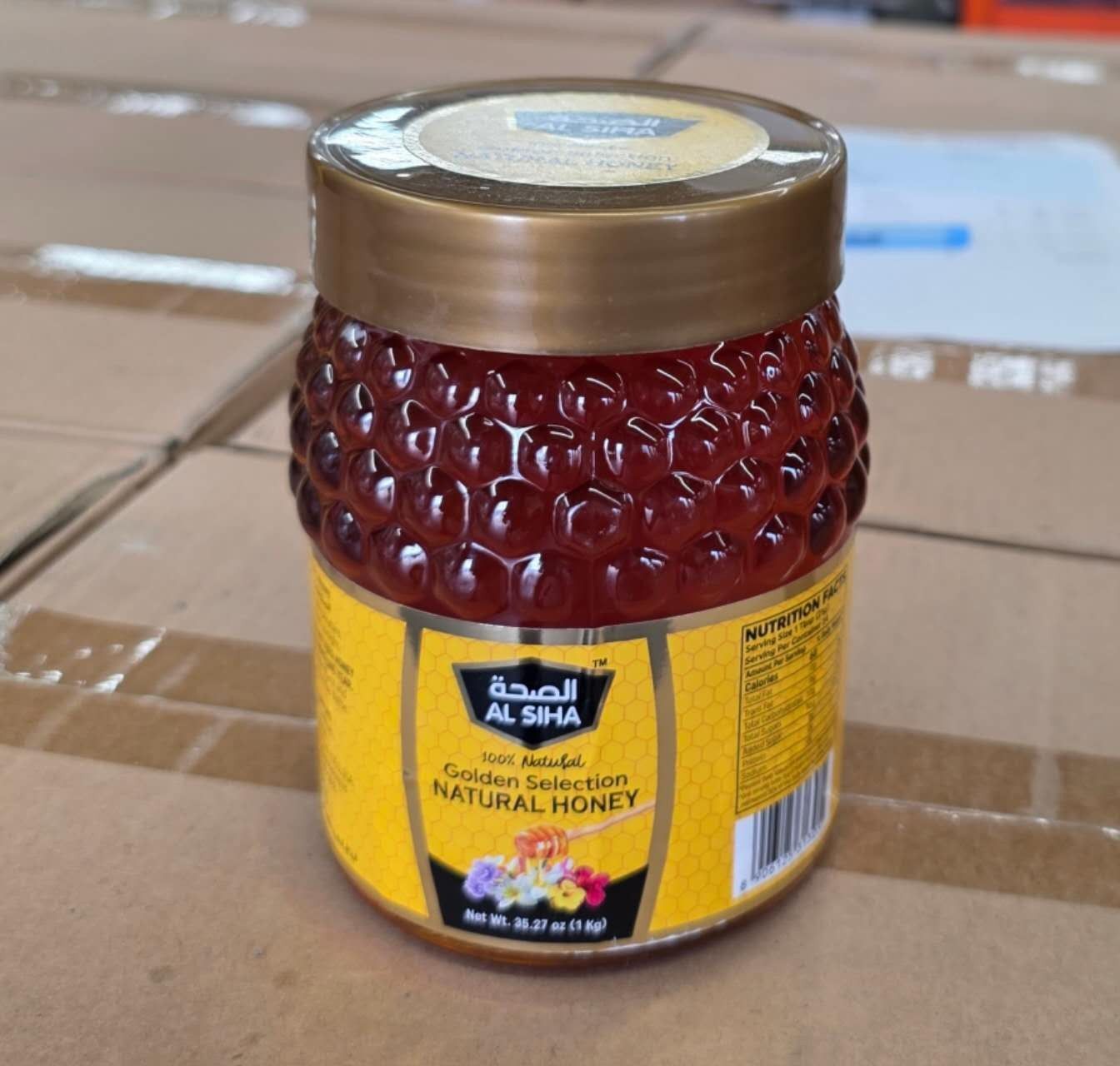 Natural Honey 1KG x 6, Round Bottle *圆形罐装
