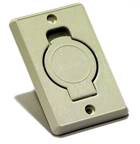 Tomada Branca Rectangular