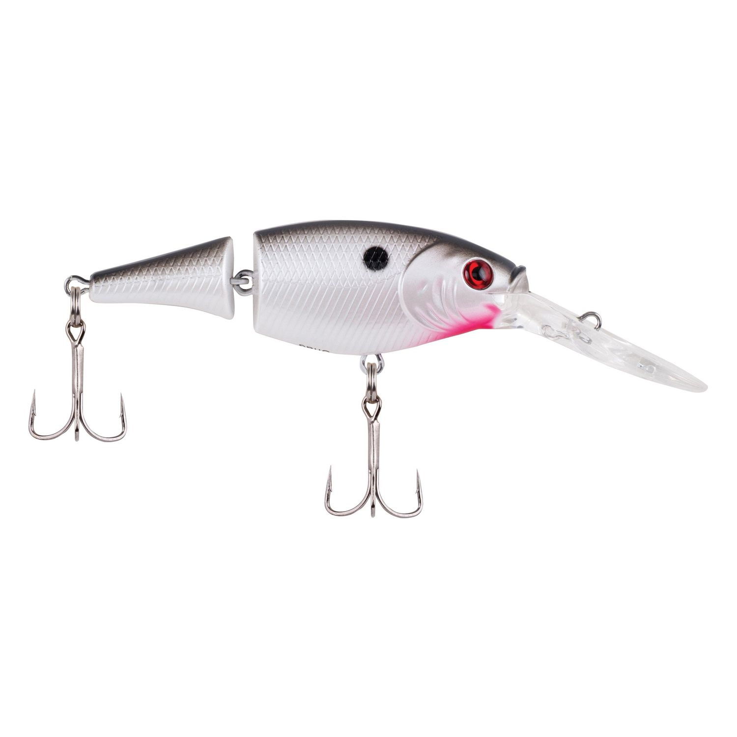 Jointed Flicker Shad, Color: Pearl White, Size: 5