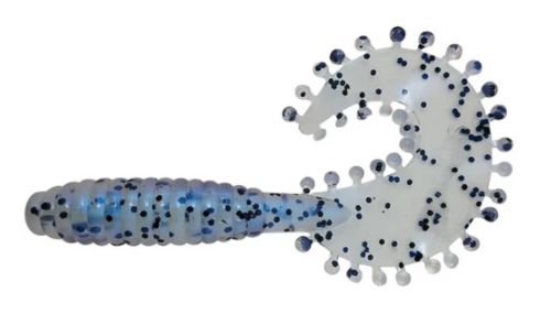 Kalin - Tickle Grub 3&quot;, Color: Blue Pearl/Salt, Size: 3&quot;