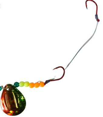 JB Lures Ventilator Spinner, Color: Perch/Holo, Hooks: 2
