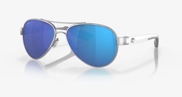 Costa Del Mar Sunglasses, Model: Loreto | Blue Mirror 580P | Palladium Frame