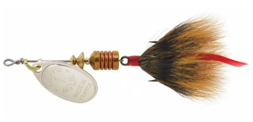 Mepps Aglia 1, Color: Silver-Brown, Size: 1, Weight: 1/8oz