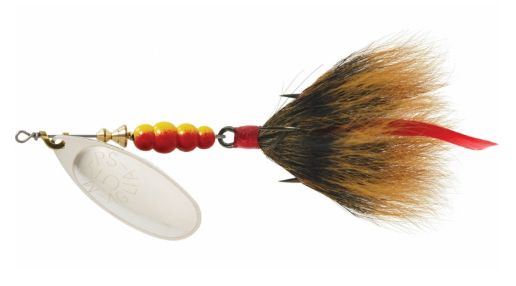Mepps Aglia 5, Color: Silver-Brown, Size: 5, Weight: 1/2oz