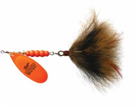 Mepps Magnum Musky Killer, Color: Hot Orange-Brown, Size: 6, Weight: 1 1/4 oz