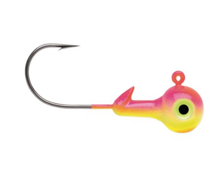 VMC Hard Ball Jig, Color: Bubblegum, Size: 1/8oz