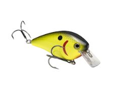 Strike King KVD 2.5, Color: Chartreuse with Black Back, Size: 2.5