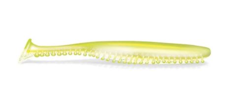 Kalin - Tickle Tail 2.8", Color: Chartreuse/Pearl Holo Flk, Size: 2.8"