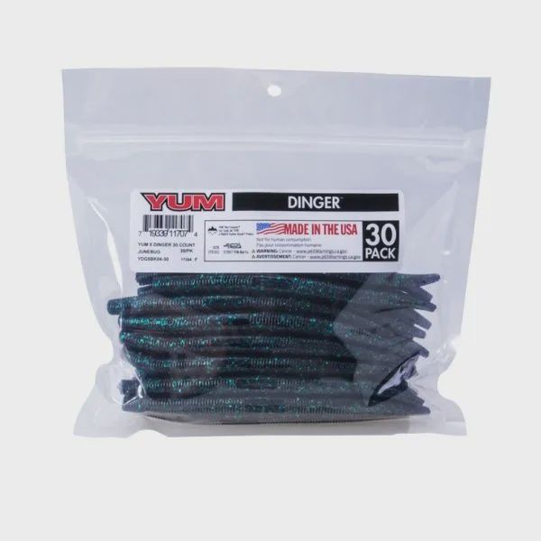 Yum - Dinger Bulk, Color: Junebug, Size: 5"