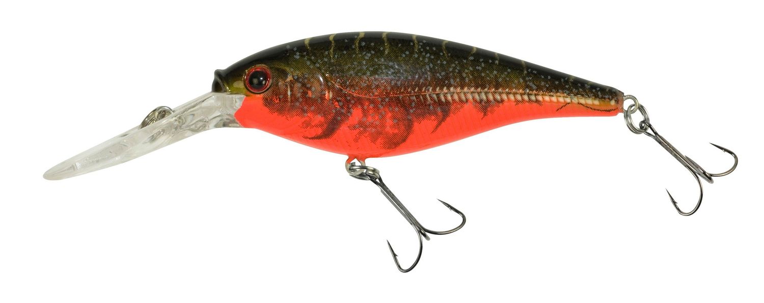 Flicker Shad, Color: Red Tiger, Size: 4