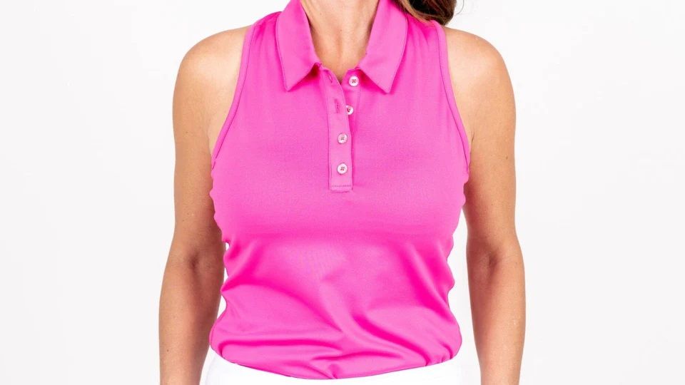 TJ Solid Racerback , Color: Pink, Size: Small
