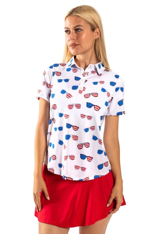 Sunday Swagger - Shades of Glory, Color: Red/White/Blue Sleeve, Size: Large
