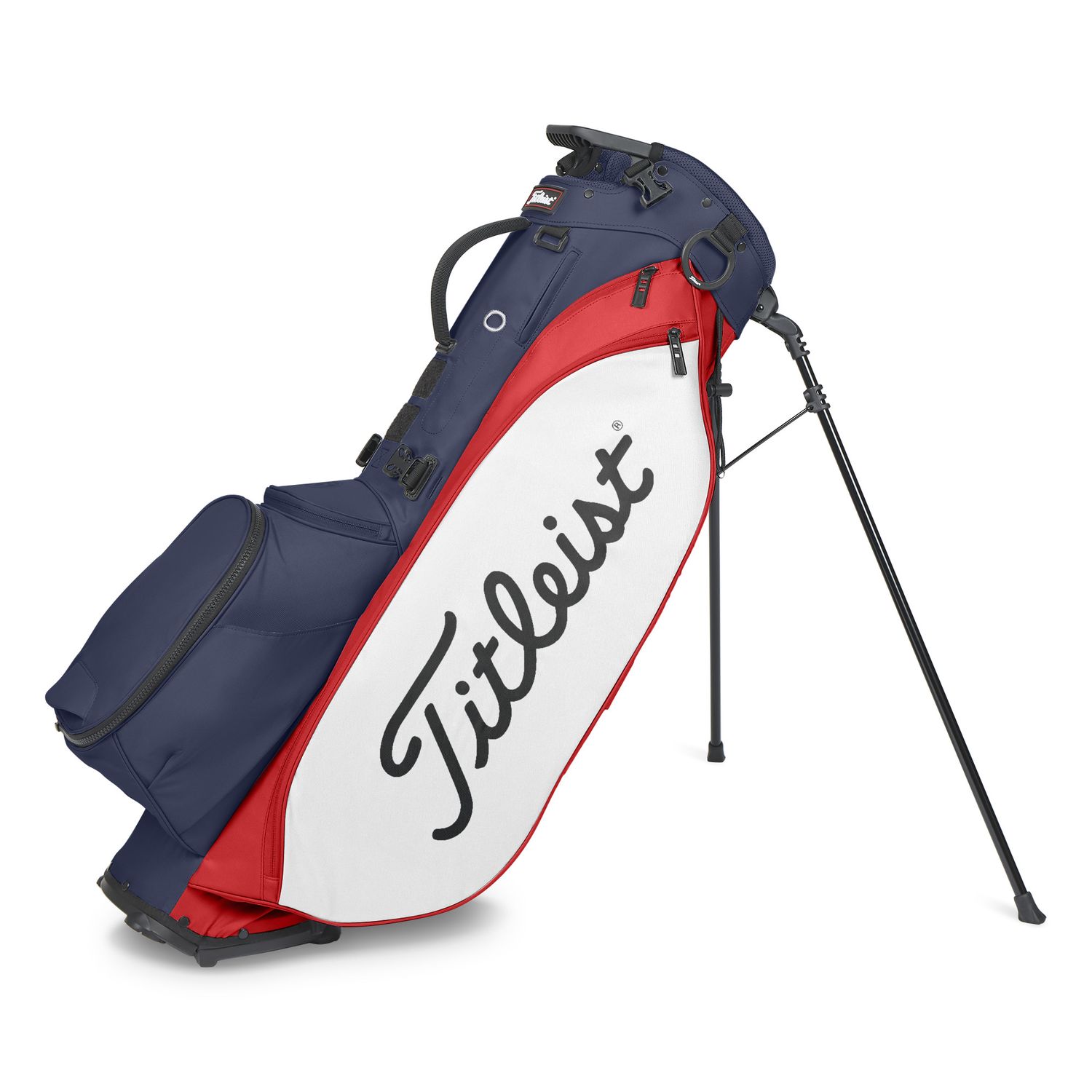Players 5 Golf Bag, Color: Navy/Red/White