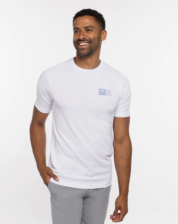 Travis Mathew - Befriend The Bouncer Tee Shirt, Color: White, Size: Medium