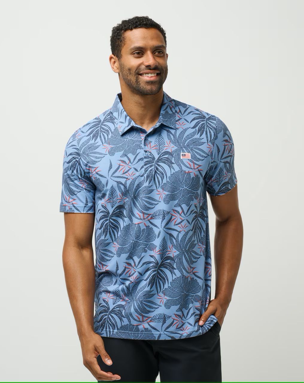 Travis Mathew - Red Letter Day, Color: Quiet Harbor, Size: Large