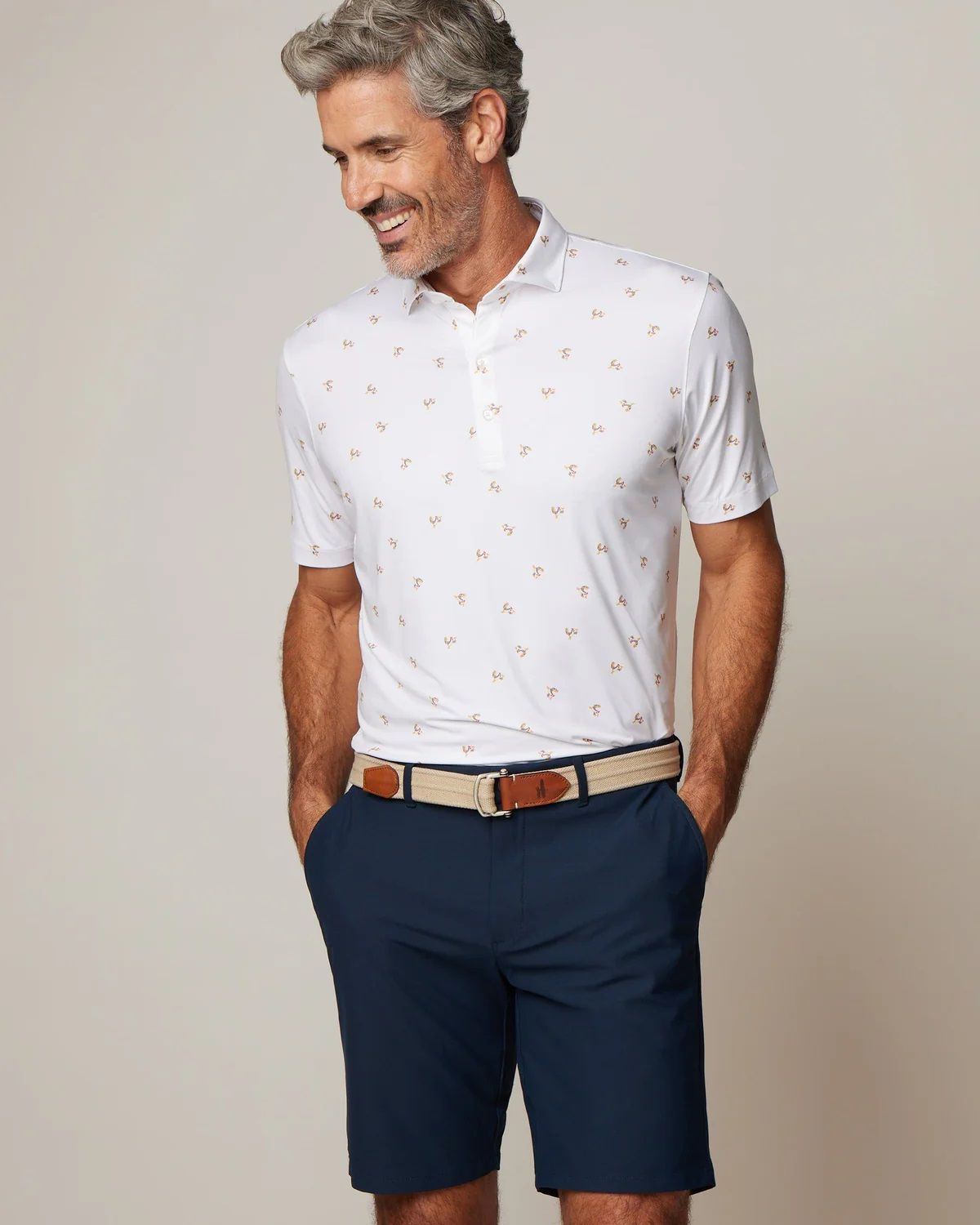 Johnnie -O - Party Fowl, Color: White, Size: Medium