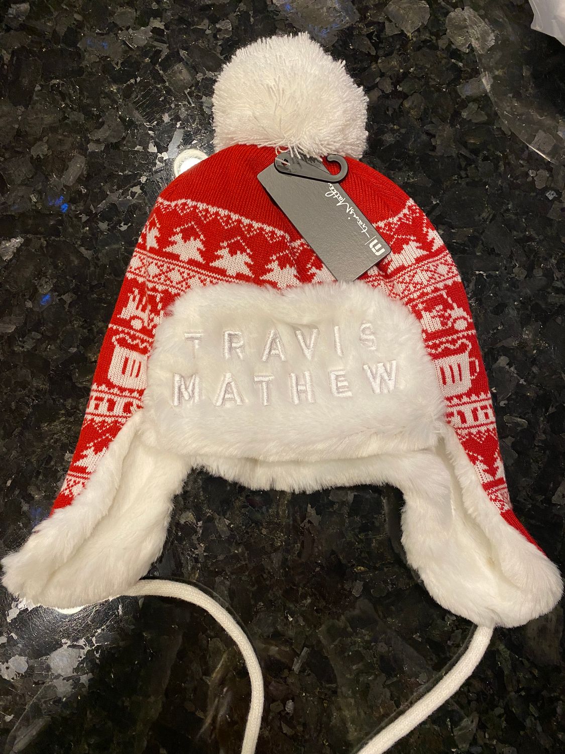 Travis Mathew - Cookies And Beer Winter Hat, Color: Red