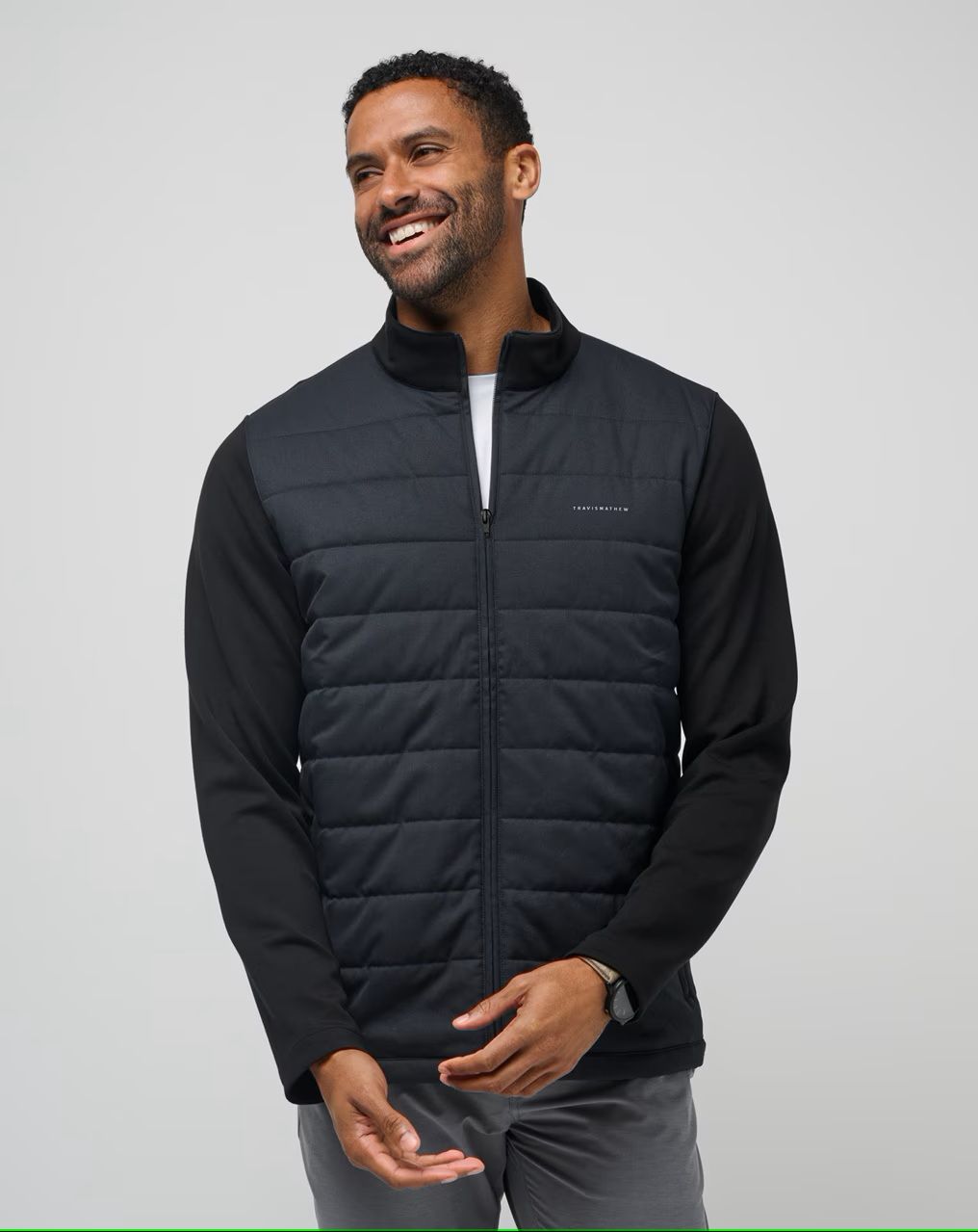 Travis Mathew - Point of Sail, Color: Black, Size: Large