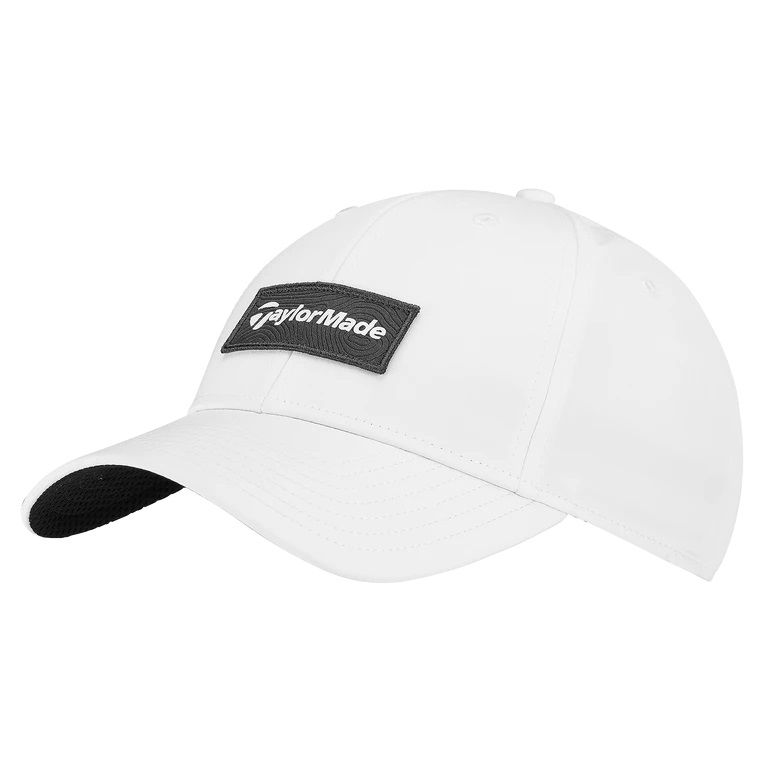 TaylorMade Cage Adjustable Patch Hat, Color: White