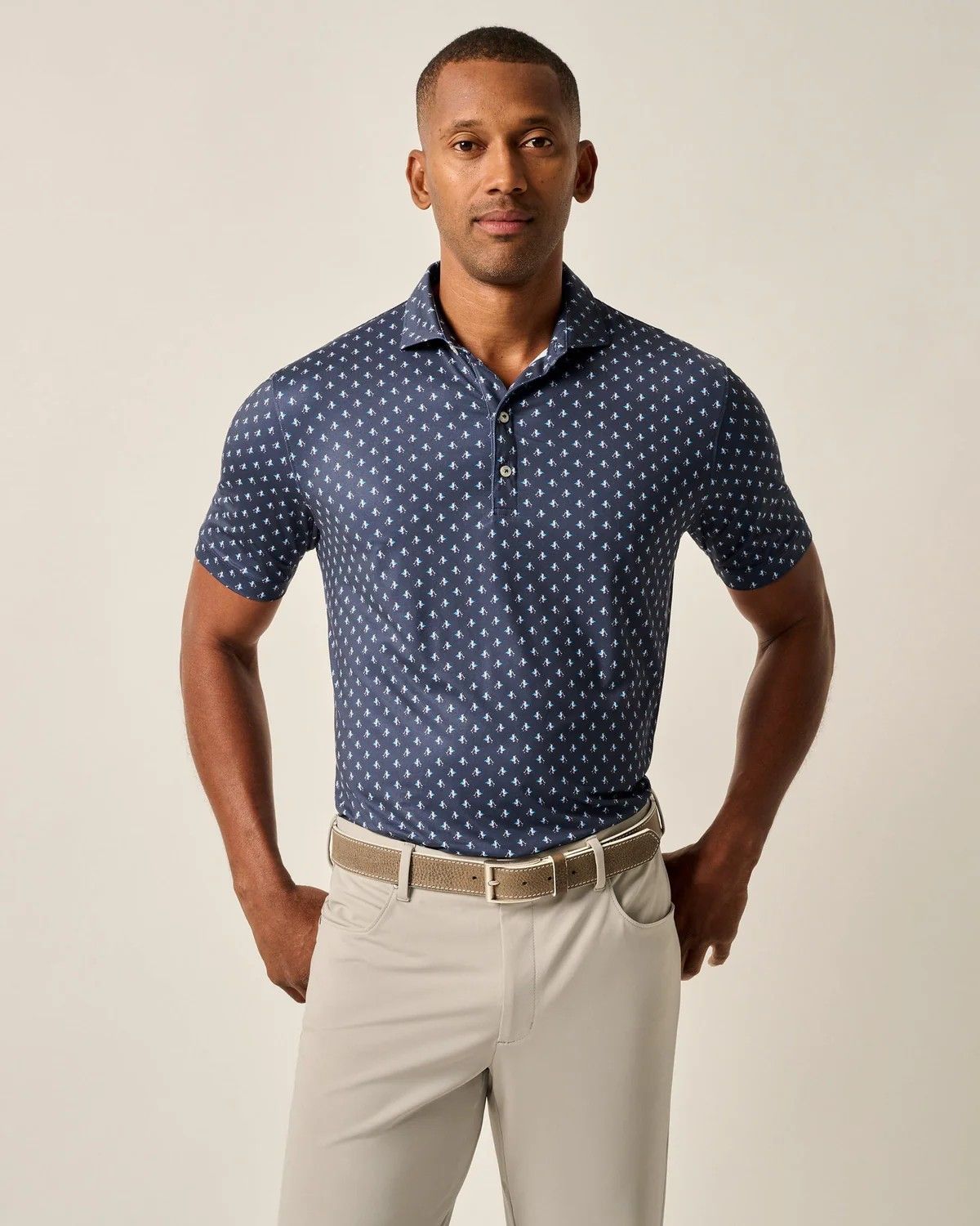 Johnnie-O For The Birdies Polo, Color: Navy, Size: Medium