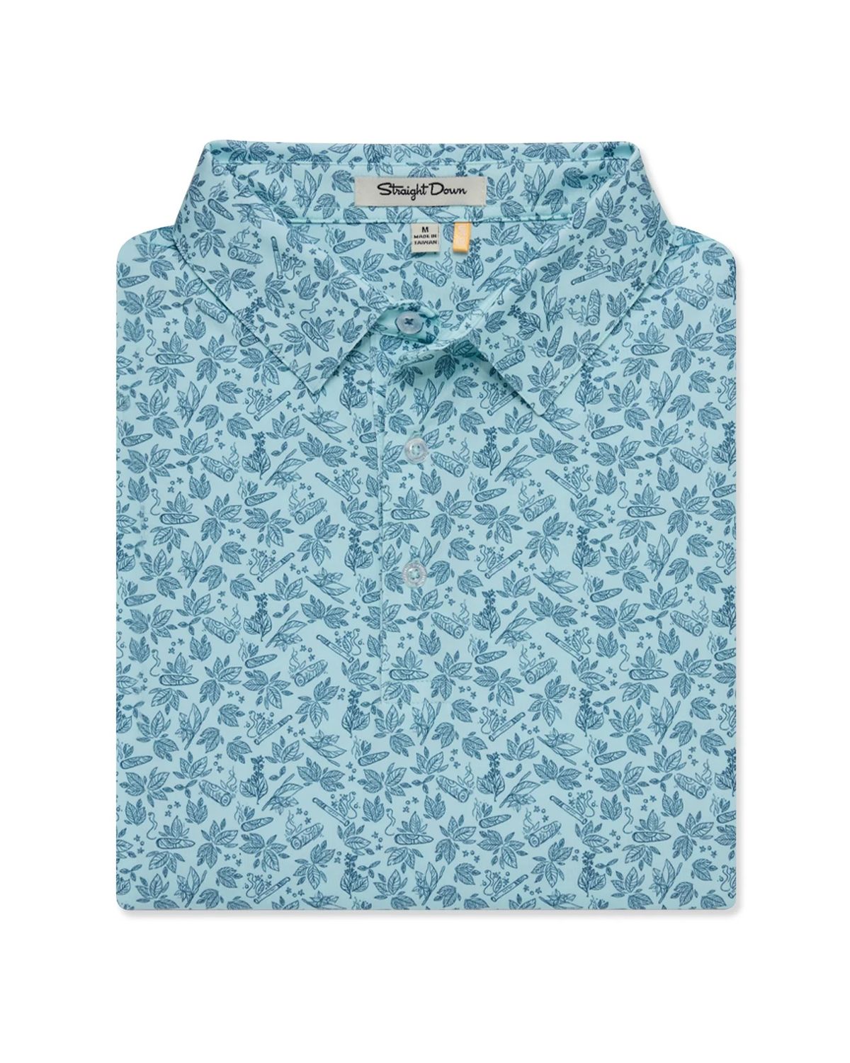 Straight Down - Stogie Polo, Color: Oasis, Size: Large