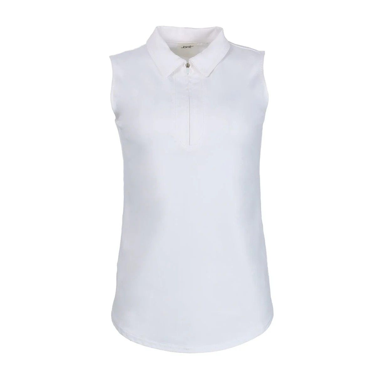 Jofit - Sleeveless Polo, Color: White, Size: Medium