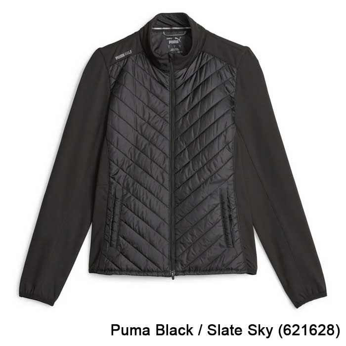 Puma Frost Quilted Jacket, Color: Noir/Slate Sky, Size: XSmall