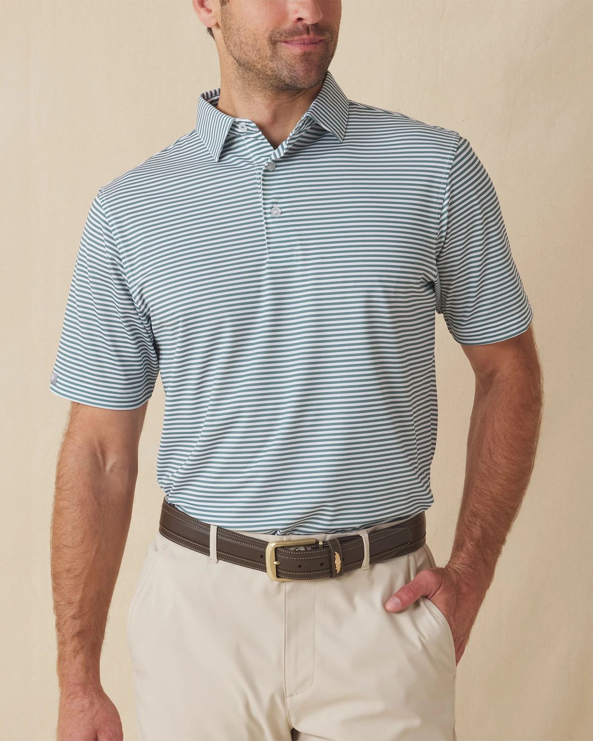 Straight Down - Del Mar Stripe Polo