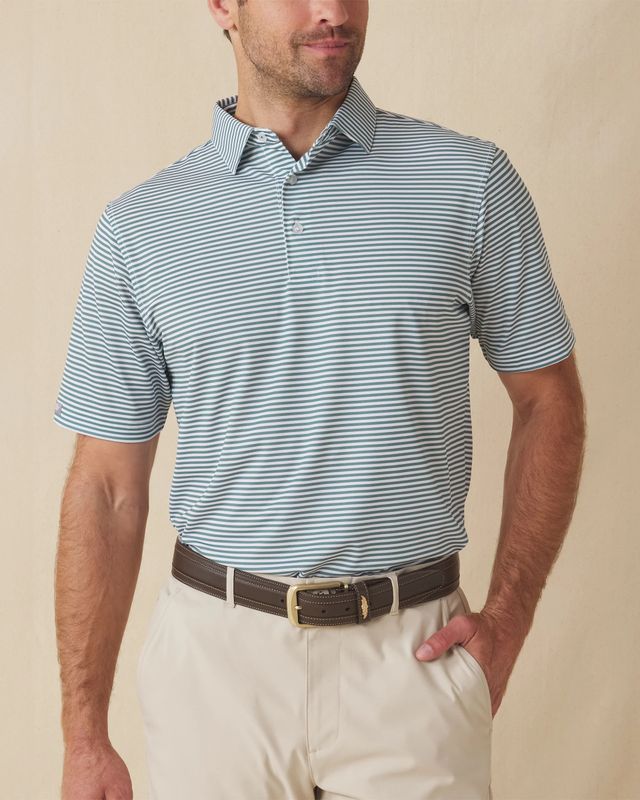 Straight Down - Del Mar Stripe Polo