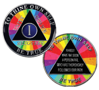 Pride Tri-Plate Medallion - 1-5 Years**out of 1yr**