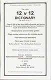 12 x 12 Dictionary Regular Print