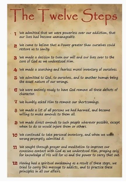 The Twelve Steps Canvas Wall Art