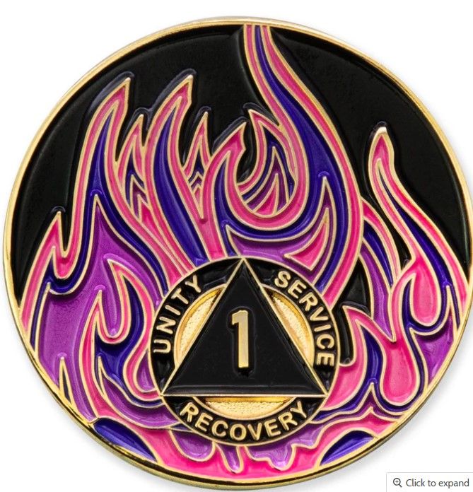 Purple Flames Medallion - 1-10 Years