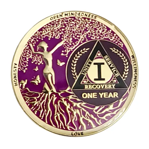 Tree of Love Purple Medallion - 1-10 Years Tree of Love Purple Medallion - 1-10 Years