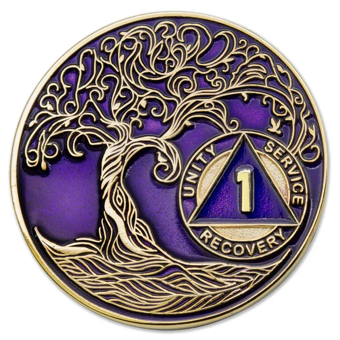 Twisted Tree Medallion, Purple - 1-10 Years Twisted Tree Medallion, Purple - 1-10 Years